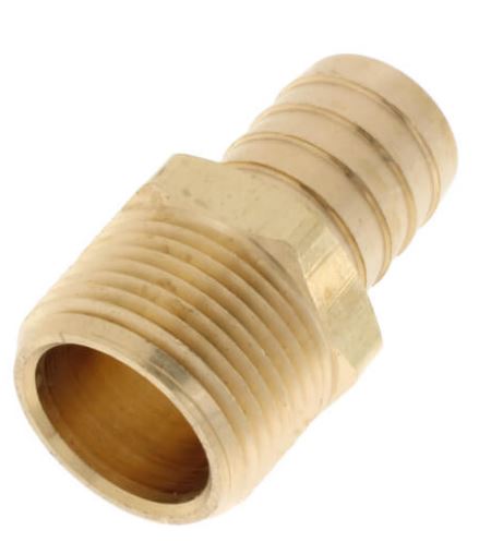 Brass Hose Barb 3/4 Inch MPT x 3/4 Inch Hose Barb