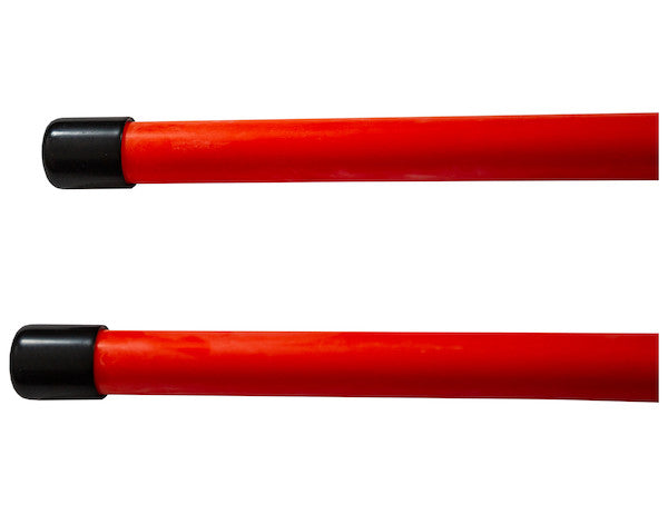 3/4 x 28 Inch Heavy Duty Fluorescent Orange Bolt-On Bumper Marker Sight Rods with Hardware