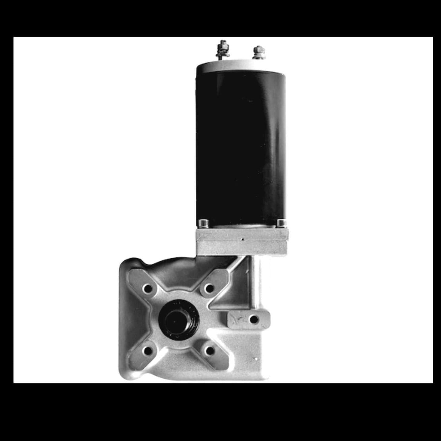 Electric tarp gear motor 600W with bronze alloy gear and chrome-plated weatherproof cover for dump and tarp systems