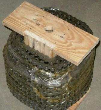 Roller Chain #40 10 foot roll with master link for Ryan Aerators, 1/2 inch pitch, 820 max load, 4300 tensile strength