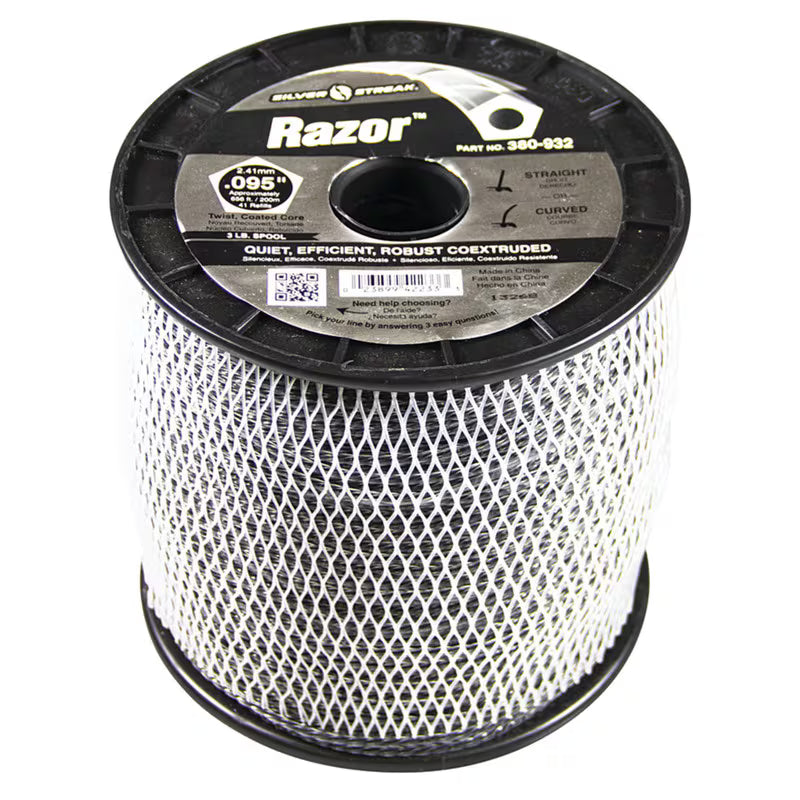 Stens 380-946 Silver Streak Razor Trimmer Line 5 LB Spool .130