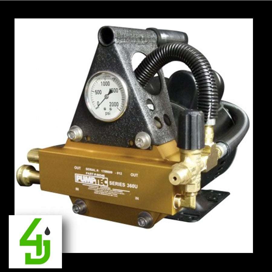 Pumptec Hard Surface Pump Motor Set 80836 230V pressure washer pump with stainless steel components and anodized aluminum body