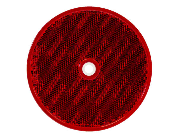 3.1875 Inch Red Round DOT Bolt-On Reflectors 5623316
