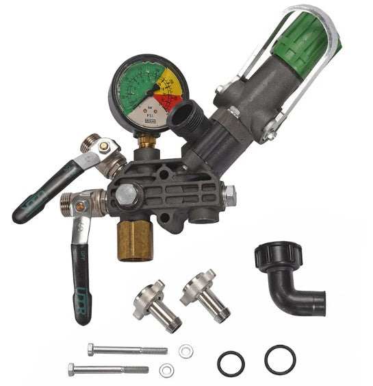 Control Unit Regulator for KAPPA-40/55 pump with pressure gauge and ball valve discharge ports