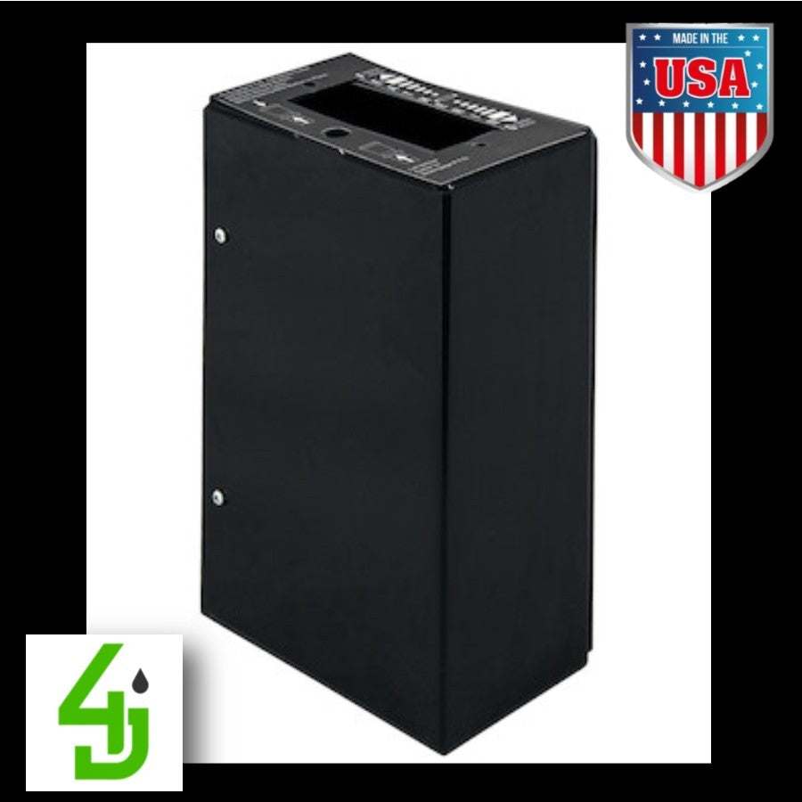 Black powder-coated steel console for K70DF Series air/PTO pump valves