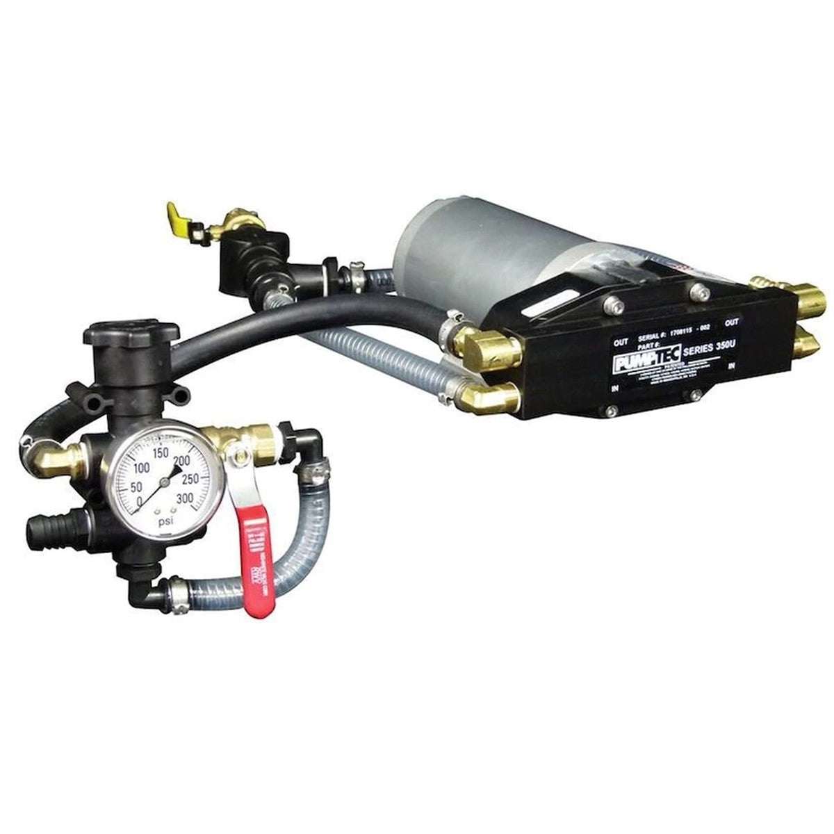 Pumptec 80835 Sprayer Sub-Assembly with regulator, filter, 12V motor, and 3 GPM flow rate