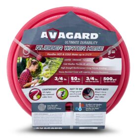 Avagard Rubber Water Hose Assembly 3/4 inch x 50 foot AVGW3450
