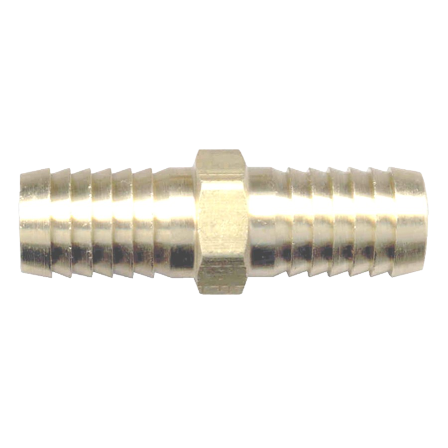 Brass hose splice mender 3/8 inch close-up
