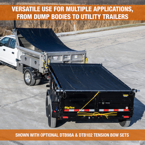 Aluminum Tarp System with Solid Tarp - 7 FT X 18 FT - DTR7018S