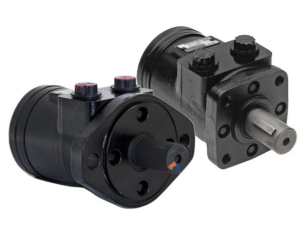 HM006P Hydraulic Spinner Motor With 2-Bolt Mount And Cross-Drilled Shaft