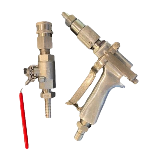 JD-9 Type Spray Gun with Stainless Steel Quick Connect Ball Valve Assembly