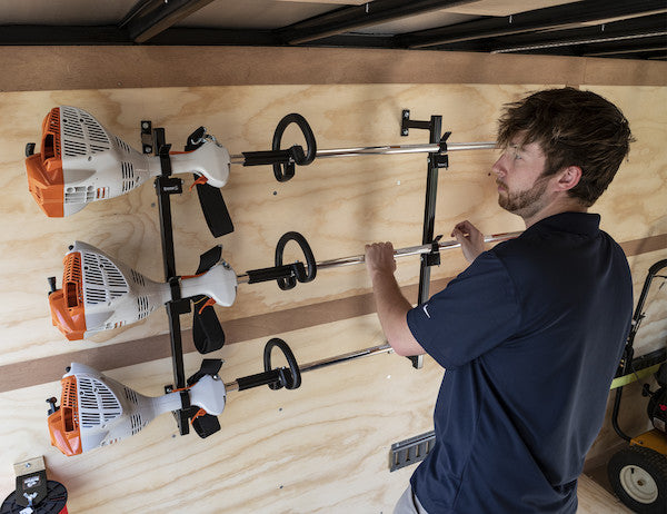 Trimmer Rack for Enclosed Trailer LT12