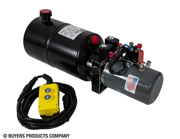 PU642LRSA Buyers 4-Way DC Power Unit-Electric Controls Horizontal 1.5 Gallon Steel Reservoir