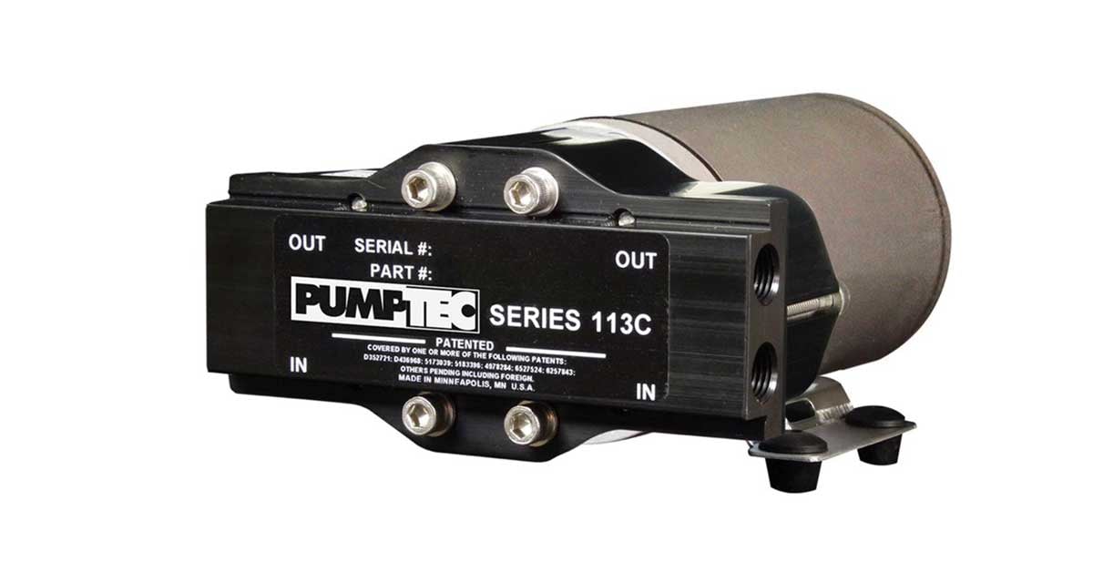 81098 Pumptec Pump Motor Set, 113C-040/M8234, 24V, Buna, M-Valve, 4-1/4" Ports, Black, CP