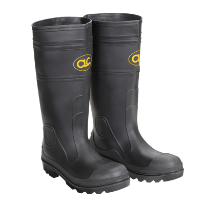 Over The Sock Black PVC Rain Boot - Size 13