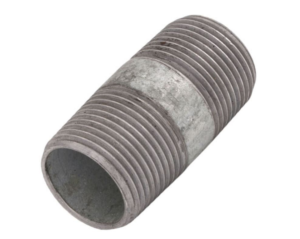 Galvanized Steel Male NPT 2 Inch Long Nipple - 3/4 inch