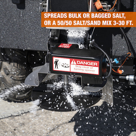 SaltDogg® 0.40 Cubic Yard Electric Black Poly Hopper Spreader SHPE0400