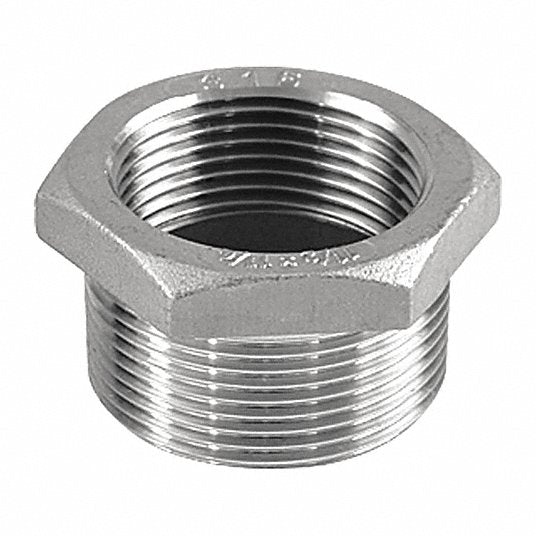 Stainless Steel Reducer Bushing 1-1/4 inch x 1 inch