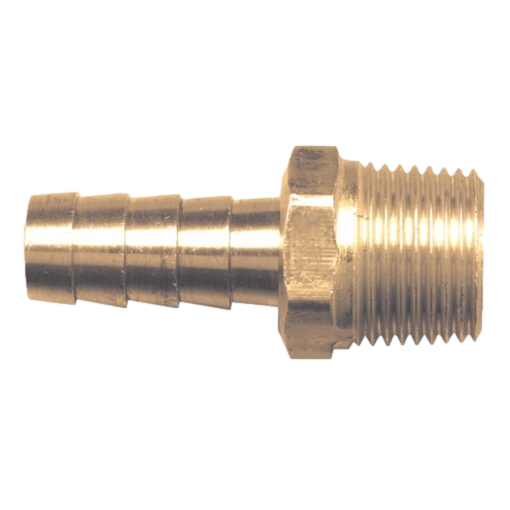 Brass Hose Barb 1/4 Inch MPT to 3/8 Inch Hose Barb connector