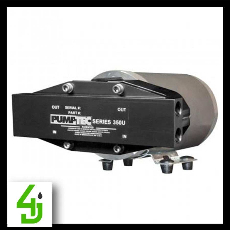 Pumptec 350U-190/M950 12V high-pressure pump with 5/8 HP M950 motor and anodized aluminum housing