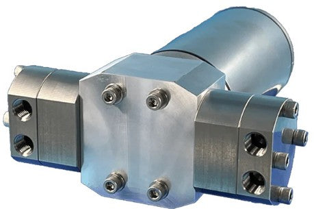 Pumptec 107SS-075/M925, 12V, BUNA, M-VALVE, 4 - 1/4" PORTS, SS PUMP