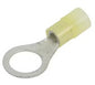 Nylon Ring Terminal, 3/8" Stud, Yellow, 12-10 Ga - Bag of 100