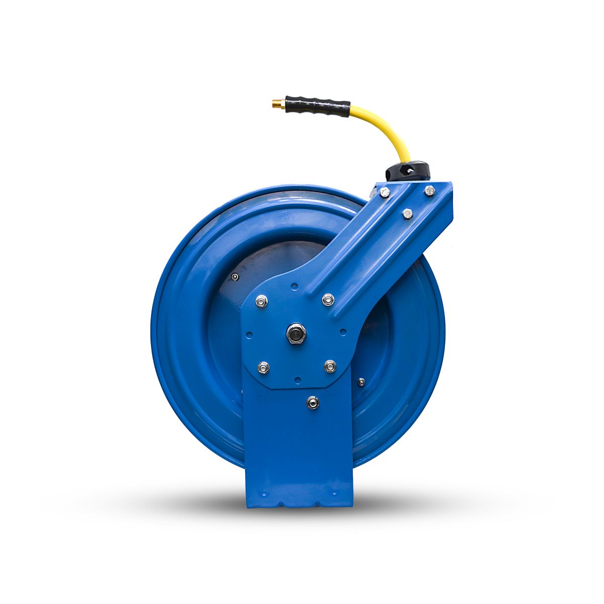 OilShield Rubber 3/8 inch x 50 ft Air Hose Reel Heavy Duty Single Arm Assembly OSRHD3850 image 0