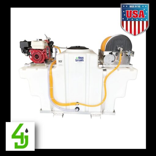 300 Gallon SpaceSaver Skid w/ 10 gpm Pump & Electric Reel w/ 300' 1/2" ID Hose