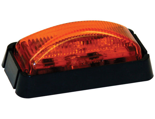 2.5 Inch Amber Surface Mount/Marker Clearance Light Kit with 3 LEDs (PL-10 Connection, Includes Bracket and Plug) - 5622203