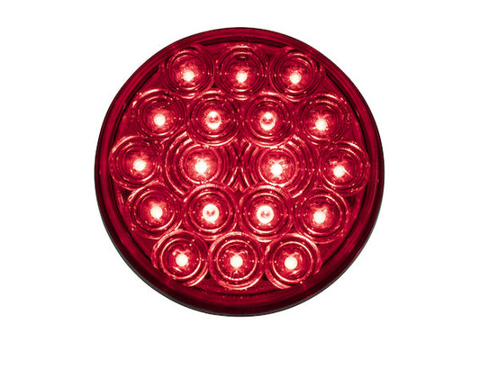 4 Inch Red Round Stop/Turn/Tail Light With 18 LEDs