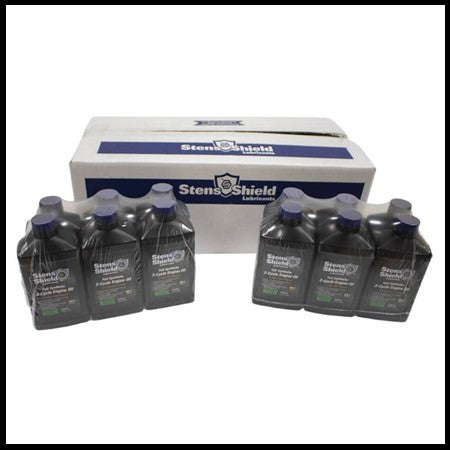 Stens Shield 2-Cycle Engine Oil 50:1 Full Synthetic, Twenty-four 12.8 oz. bottles