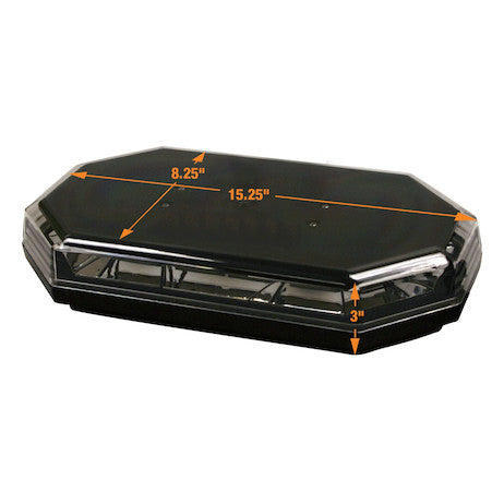 15 Inch Octagonal LED Mini Light Bar - Amber Only 8891060