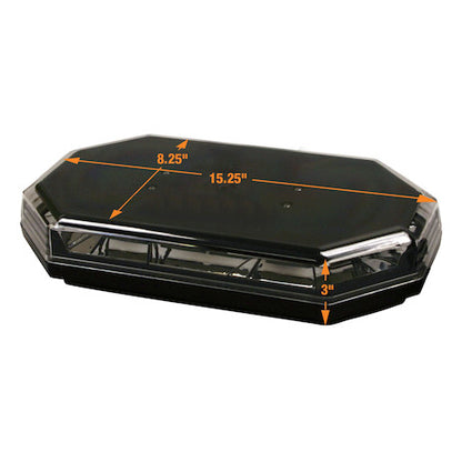 15 Inch Octagonal LED Mini Light Bar - Amber Only 8891060