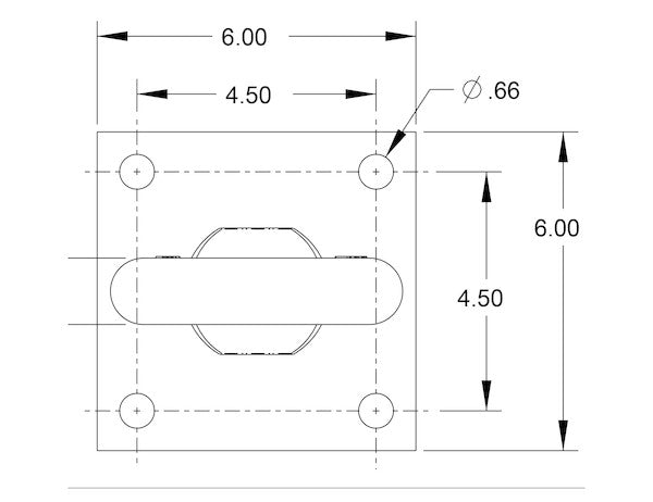 4 Bolt Mount Drawbar p/n: BDB125015W