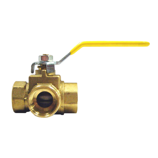 Brass 3-Way 3/8 Inch Ball Valve FF-BV2101C