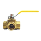 Brass 3-Way 3/8 Inch Ball Valve FF-BV2101C
