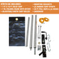 Aluminum Tarp System with Solid Tarp - 7 FT 6 IN X 20 FT - DTR7520S
