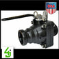 Ball Valve SS Short Series 3″ Flange x 3″ Male NPT Full Port p/n MVSMT300HSFP