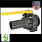 2” Hose Barb x 2” FP Flange, Full Port, 2” Opening thru Ball p/n: MVSHB220FP