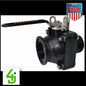 Ball Valve SS Short Series 2″ FP Flange x 2″ Male NPT Full Port p/n MVSMT220HSFP