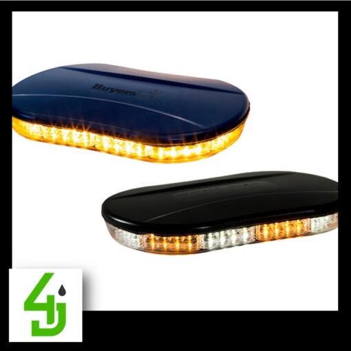 10 Inch Oval Low Profile LED Mini Light Bar Amber/Clear 8891082