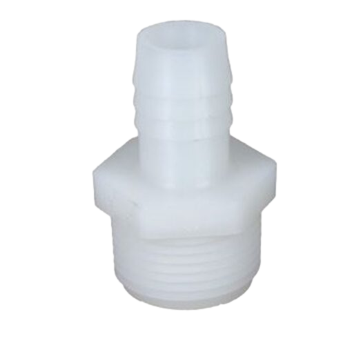 Nylon Hose Barb 3/4 MPT x 5/8 Inch Barb A3458