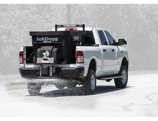 SaltDogg® PRO1500 1.5 Cubic Yard Electric Poly Hopper Spreader - Auger