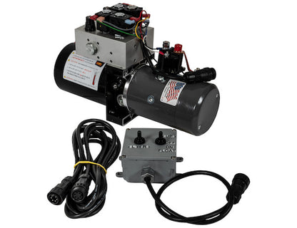 4-Way/3-Way DC Power Unit-Electric Controls Horizontal 0.32 Gallon Reservoir p/n: PU3593A