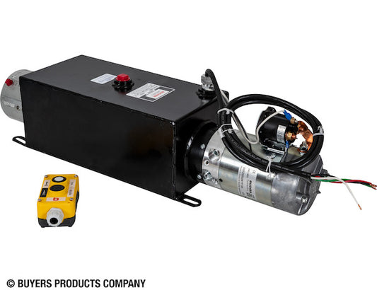 PU642LRS 4-Way DC Power Unit-Electric Controls Horizontal 1.5 Gallon Steel Reservoir