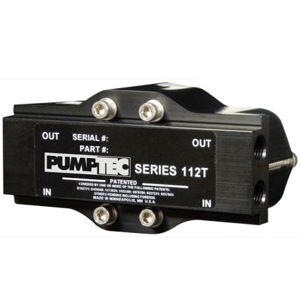 60001 Pumptec 112T Pump only, Buna, M-Valve, 4 - 1/4" Ports, Black