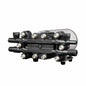 80290 Pumptec Pump Motor Set, 114T-075/M15-8, 12V, Viton, U-Valve, 6 Ports, Black