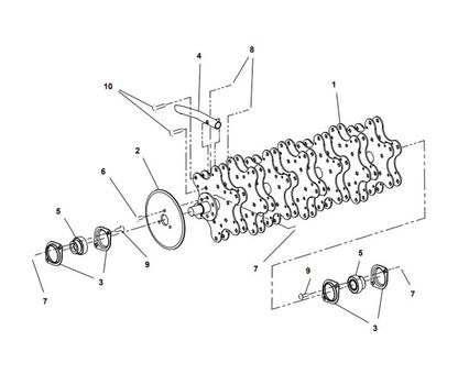 Ryan Hub for Lawnaire IV and V Tine Wheel 4167879