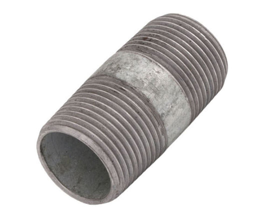 Galvanized Steel Male NPT 2 Inch Long Nipple - 3/4 inch