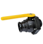 Poly Ball Valve Short Series 3 Inch Male Adapter x 3 Inch Male NPT Full Port VSFMT300FP